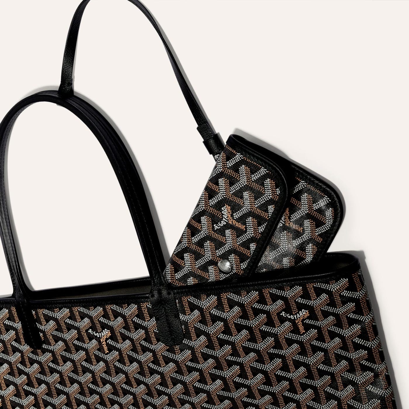 Goyard Saint Louis PM Tote Bag Black - Image 4
